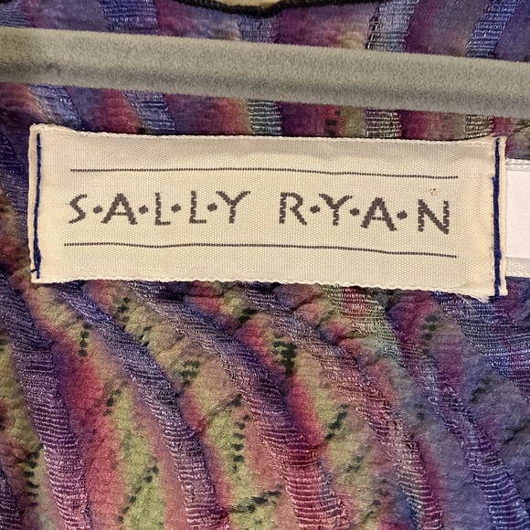 Sally Ryan Crinkle Stretch Silk Tie Dyed Jacket - Picture 5 of 6